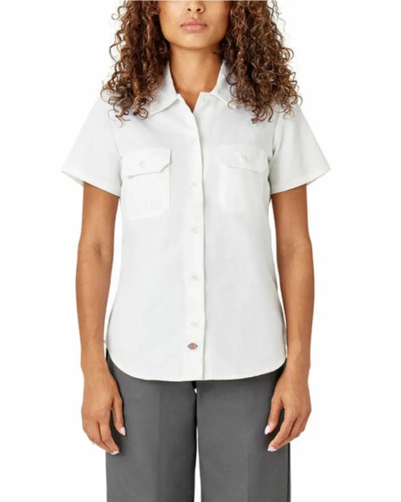 Dickies Women's 574 Original Button Short Sleeve Twill Work Shirt 4