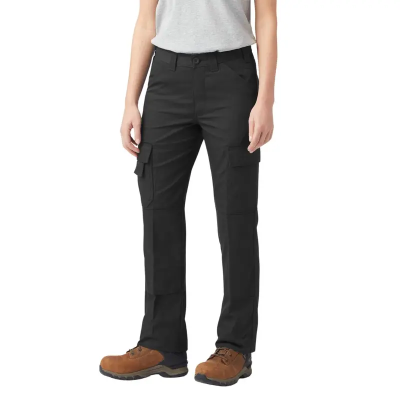 Dickies Women's Everyday Flex Cargo Work Pant Wbt002 - Black 1