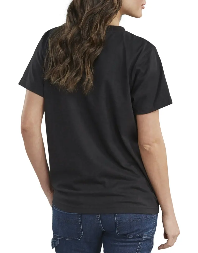 Dickies Women's Short Sleeve Heavyweight T-Shirt Fs450 - Black 3