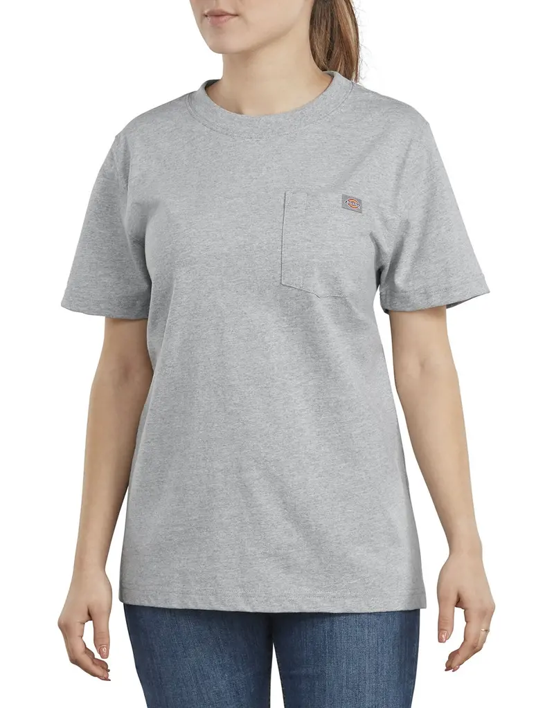 Dickies Women's Short Sleeve Heavyweight T-Shirt Fs450 - Grey 2