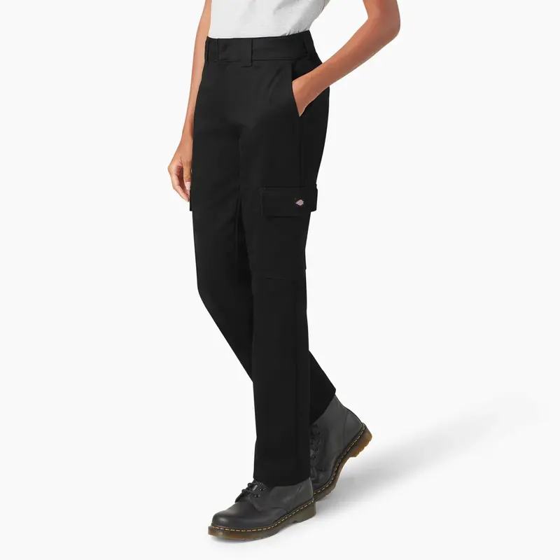 Dickies Women's Super Flex Straight Leg Cargo Pants 12