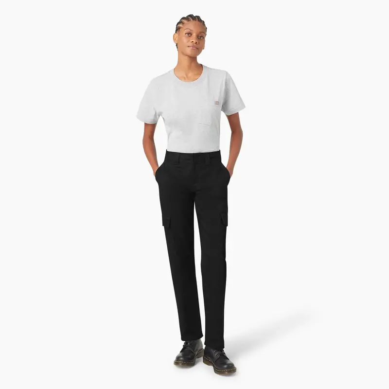 Dickies Women's Super Flex Straight Leg Cargo Pants 17