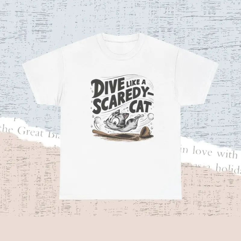 Dive Like Scaredy Cat Cotton Tshirt 5