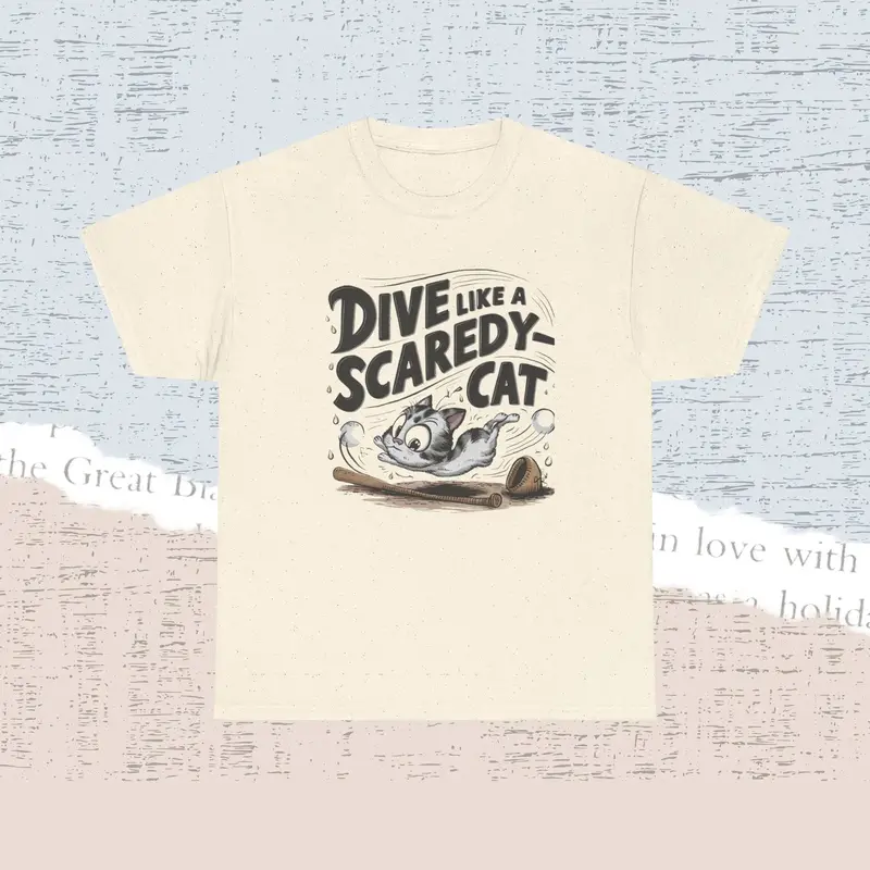 Dive Like Scaredy Cat Cotton Tshirt 6