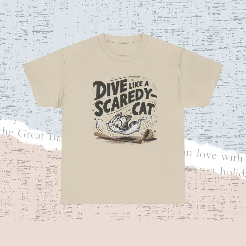 Dive Like Scaredy Cat Cotton Tshirt 7