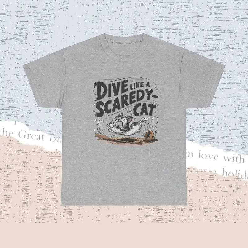 Dive Like Scaredy Cat Cotton Tshirt 8