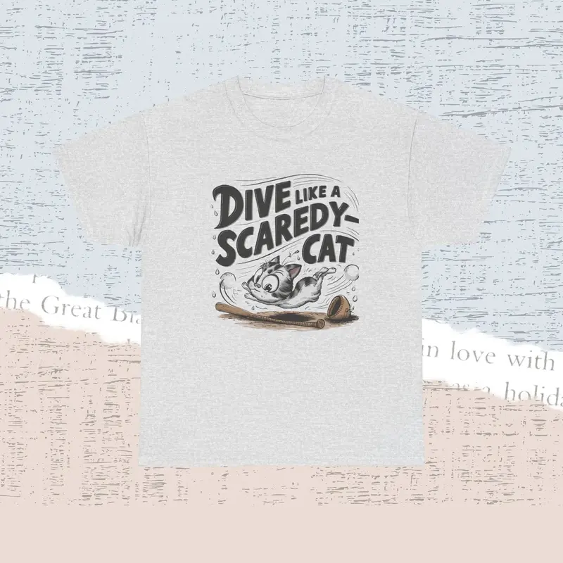 Dive Like Scaredy Cat Cotton Tshirt 9