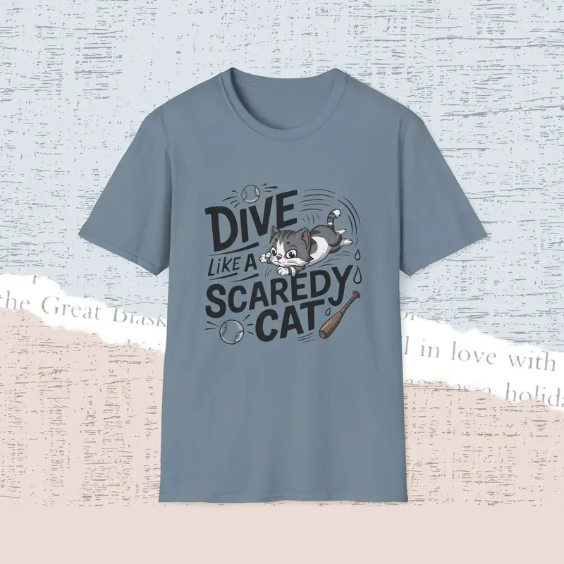 Dive Like Scaredy Cotton Men Tee 16