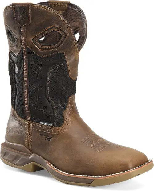 Double H Men’S Phantom Rider 11” Waterproof Square Composite Toe Roper #Dh5366 1