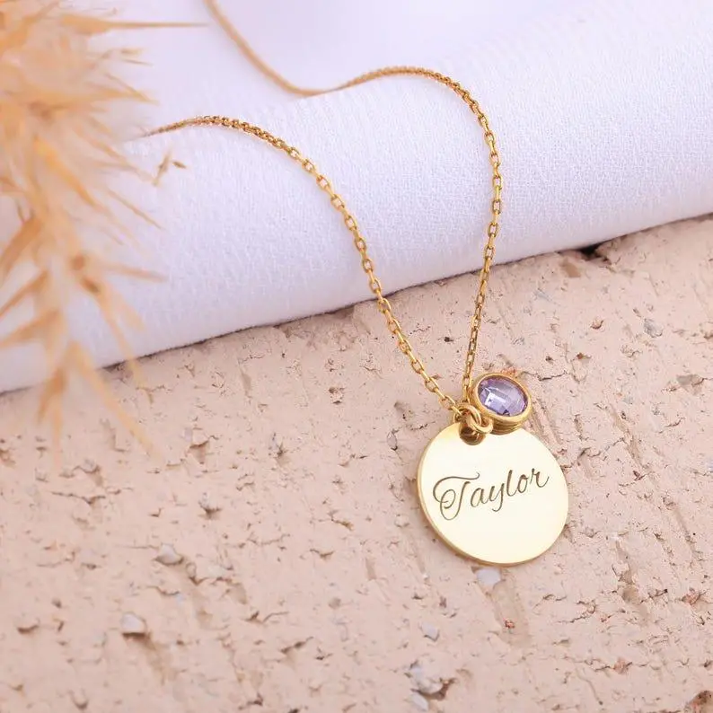 Double Layer Personalized Birthstone Necklace 1