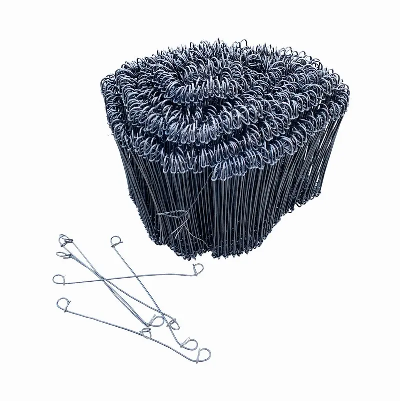 Double Loop Rebar Wire Ties - 3 Sizes Available: 6 - 18 Inch - 16 Gauge Steel 1