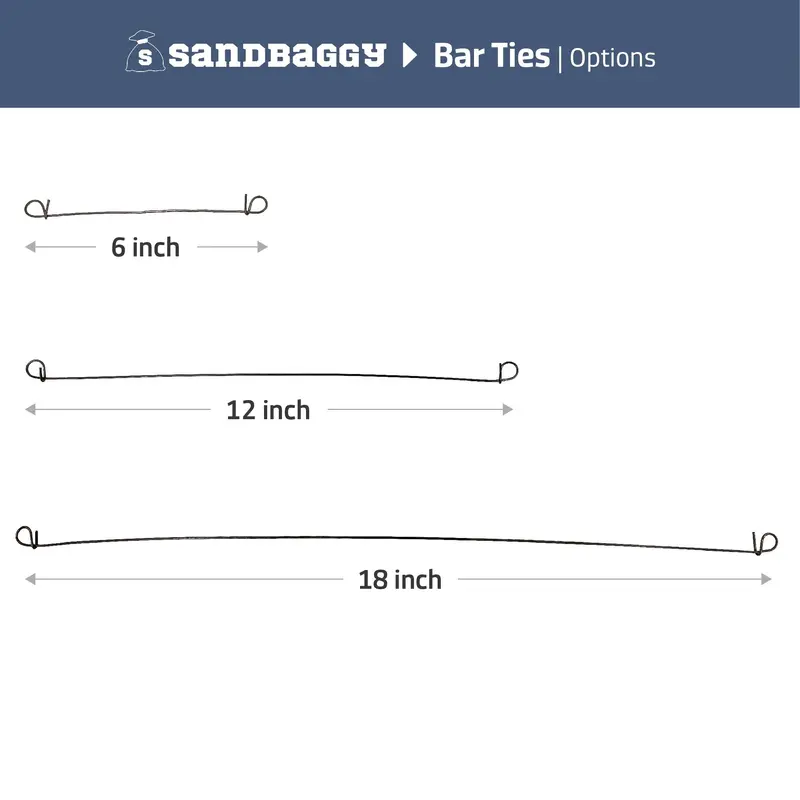 Double Loop Rebar Wire Ties - 3 Sizes Available: 6 - 18 Inch - 16 Gauge Steel 3
