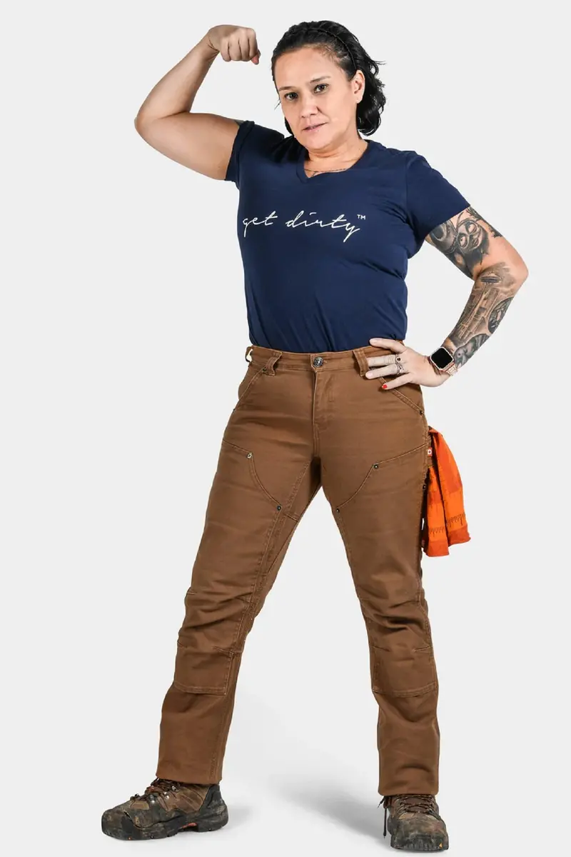 Dovetail Workwear Women's Britt Utility Double-Front Canvas Pant 1