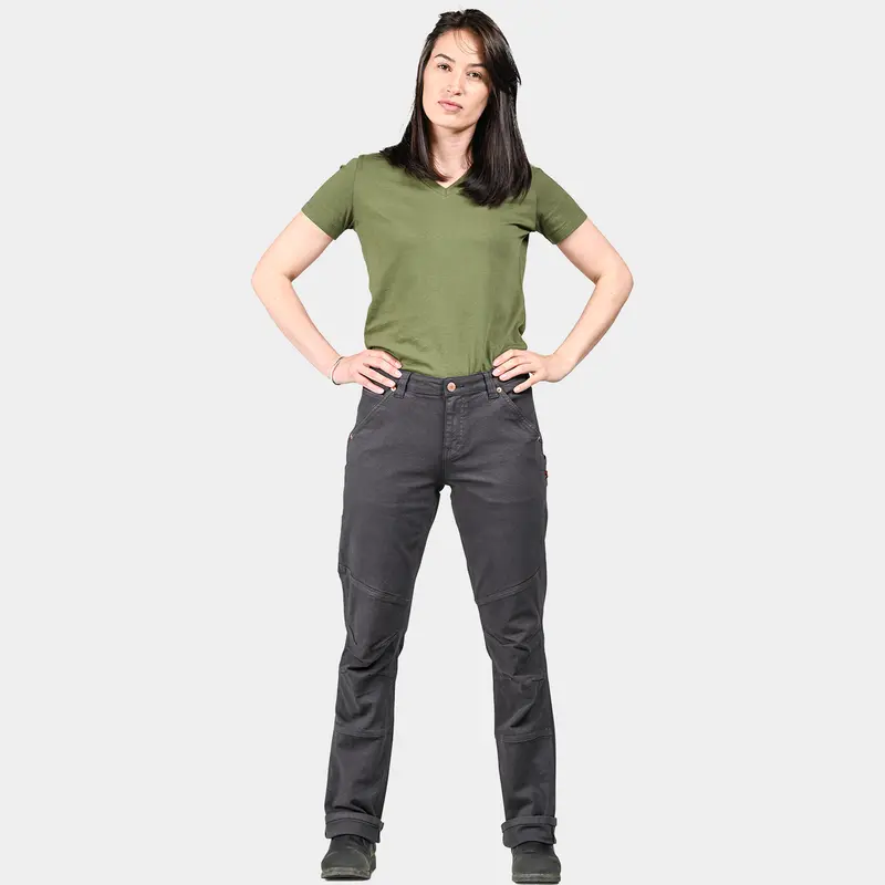 Dovetail Workwear Women's Go To Double-Front Canvas Stretch Pant 11