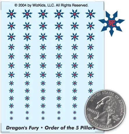 Dragon's Fury- Order Of The Five Pillars Decals 1