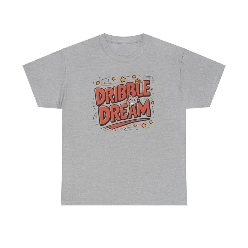 Dribble Dream Cotton Basketball Crew Neck Tee 6