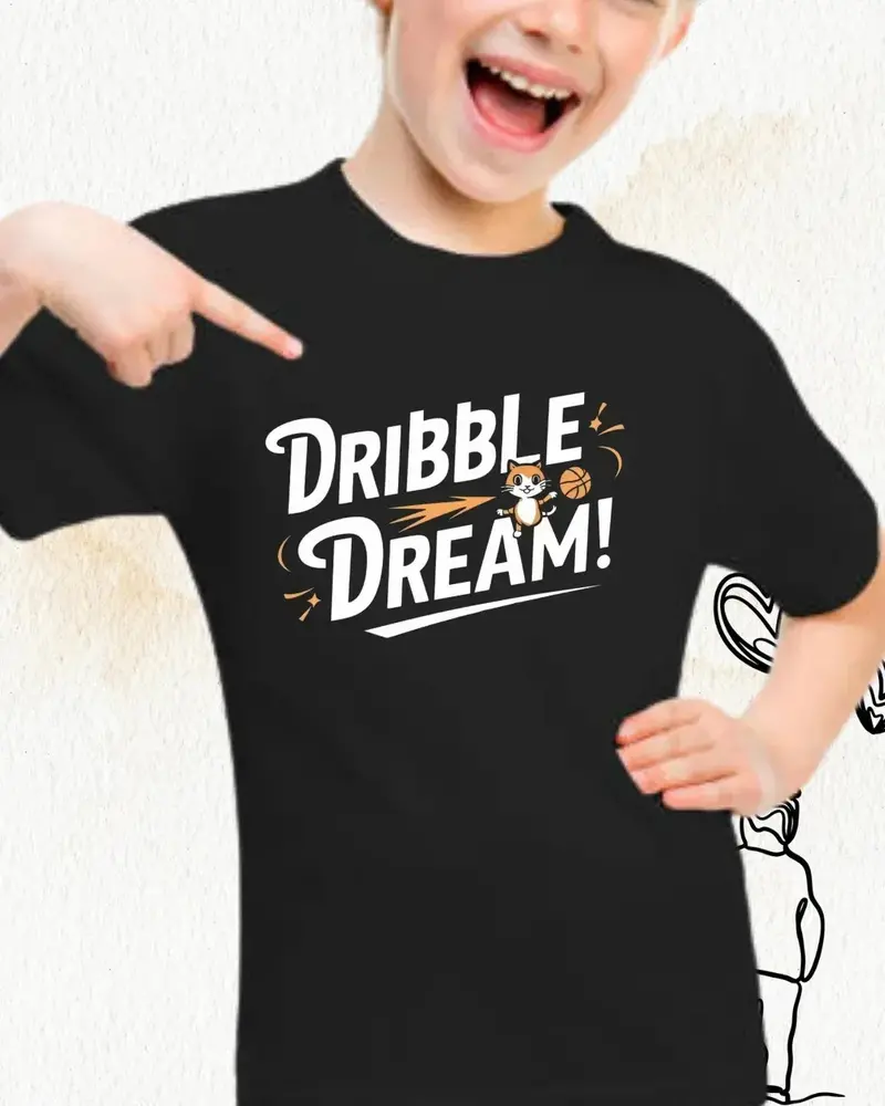 Dribble Dream Kids Cotton T-Shirt 4