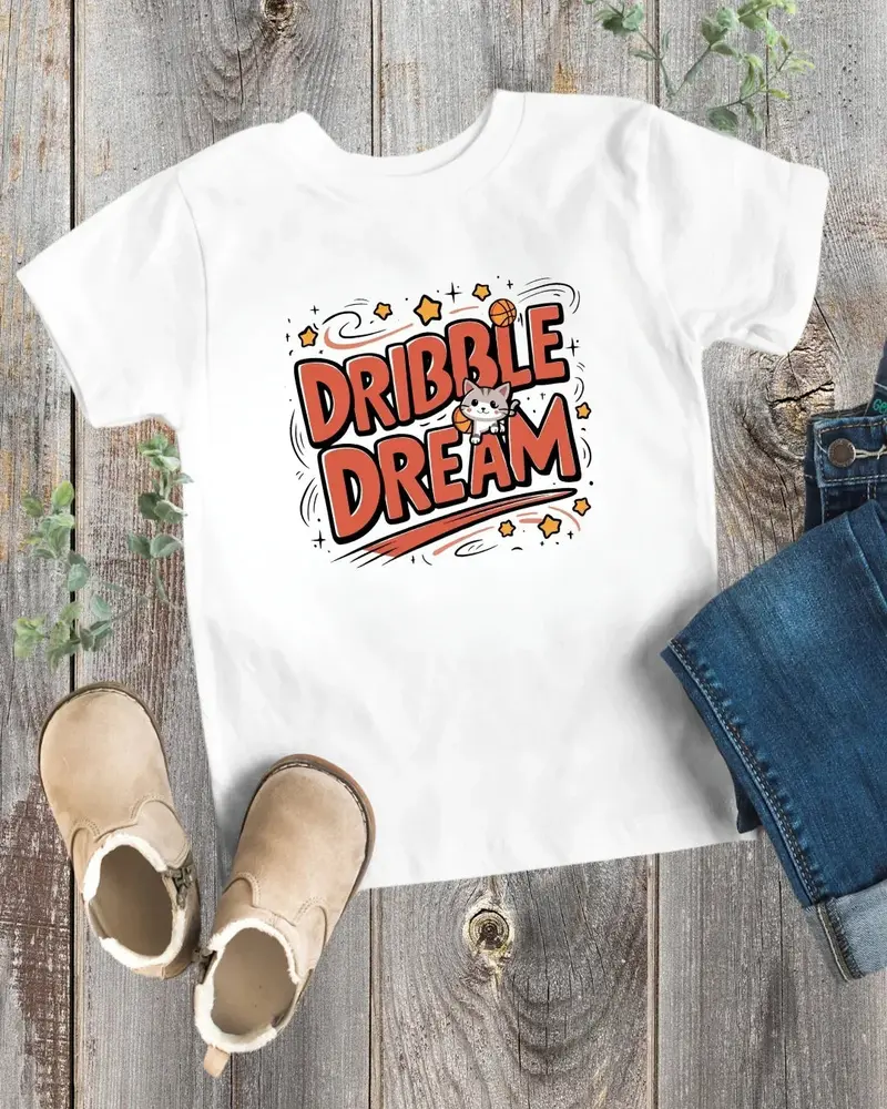 Dribble Dream Toddler Cotton T-Shirt 1