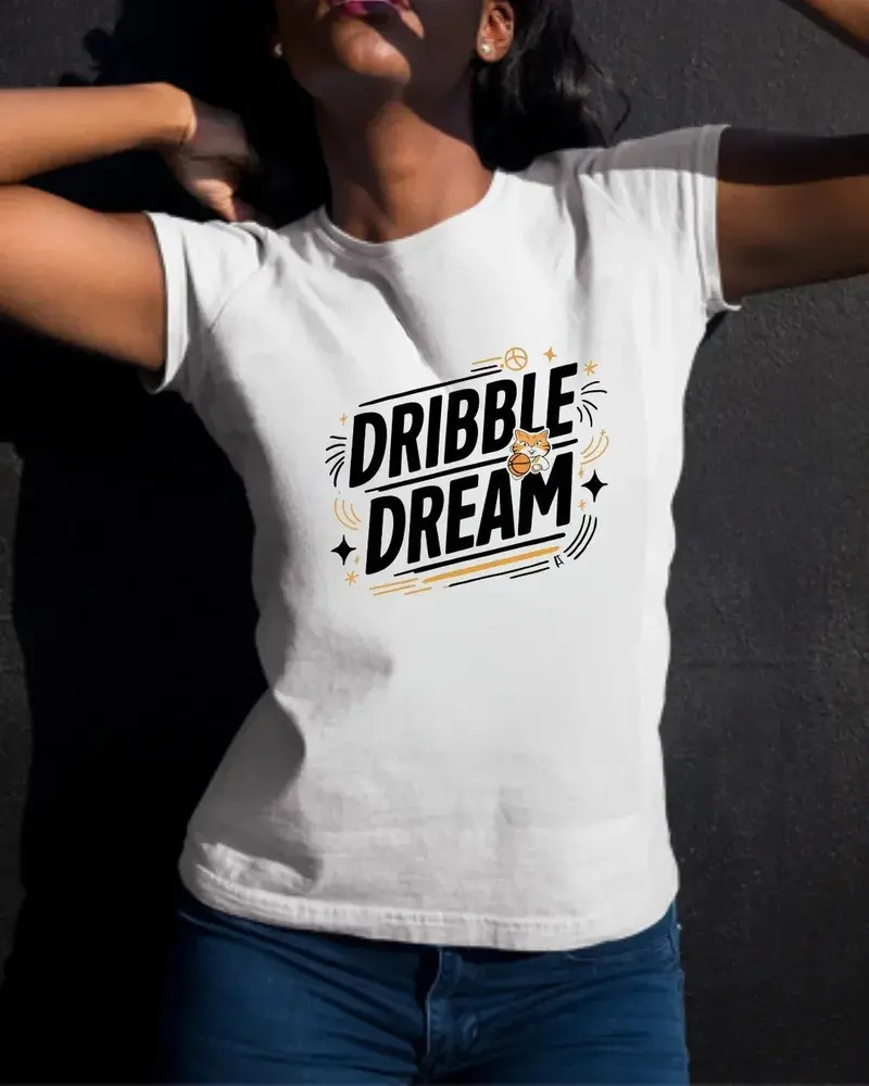 Dribbles Dream Basketball Cotton Tee 3