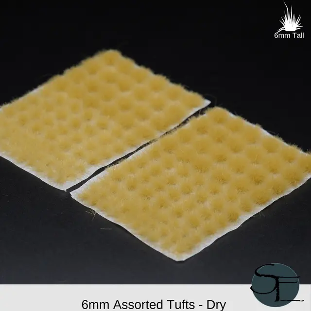 Dry- 6Mm Self-Adhesive Grass Tufts 1