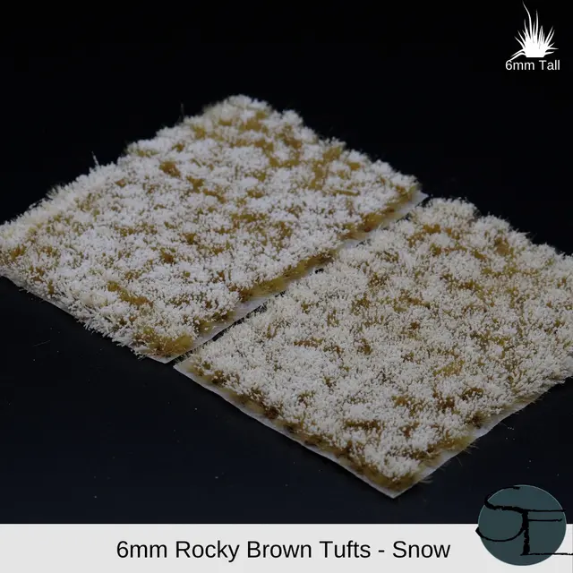 Dry Rocky Snow- 6Mm Self-Adhesive Grass Tufts 1