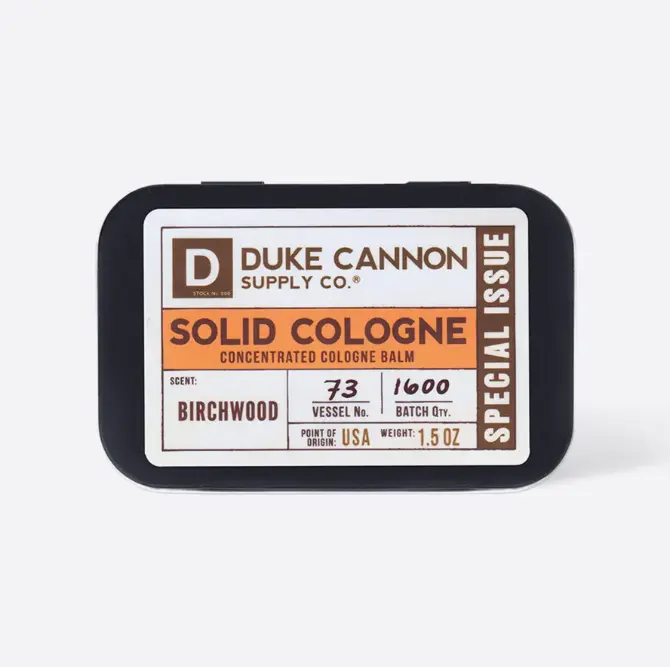Duke Cannon Birchwood Solid Cologne 1