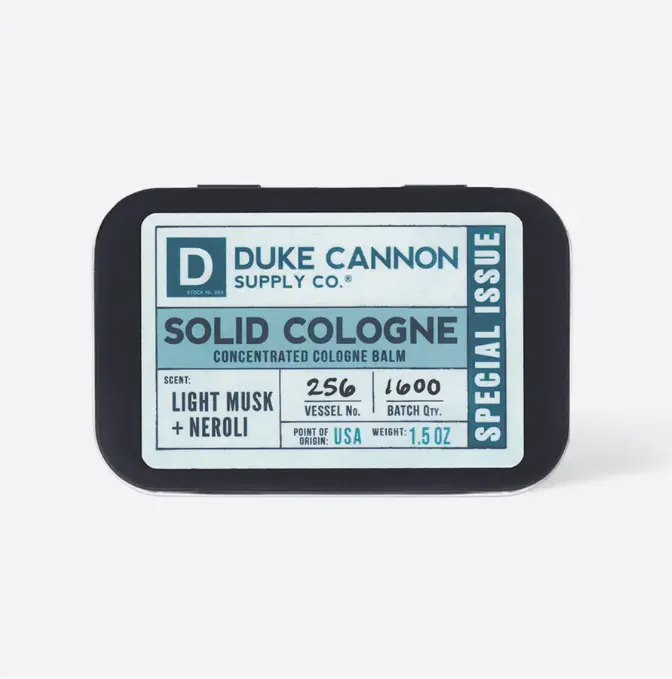 Duke Cannon Light Musk + Neroli Solid Cologne 1