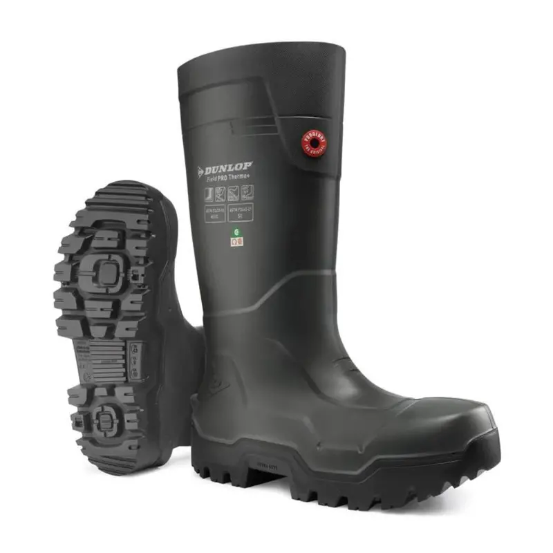 Dunlop Fieldpro Unisex Thermo+ Composite Toe Rubber Work Boot Dlplhd0 - Black 1
