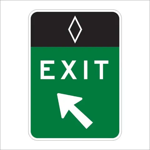 E8-4 Hov Exit (Arrow Symbol) Sign 1