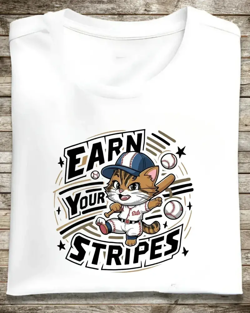 Earn Your Stripe Baseball Cotton Tee 1