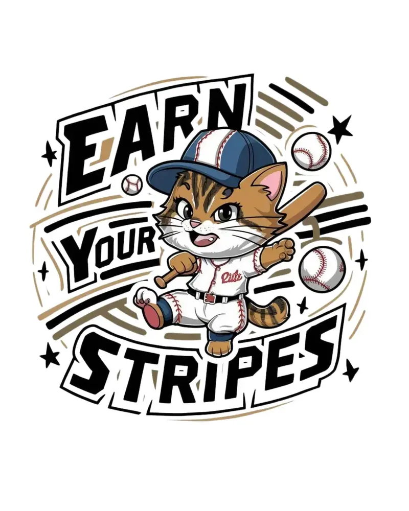 Earn Your Stripe Baseball Cotton Tee 2