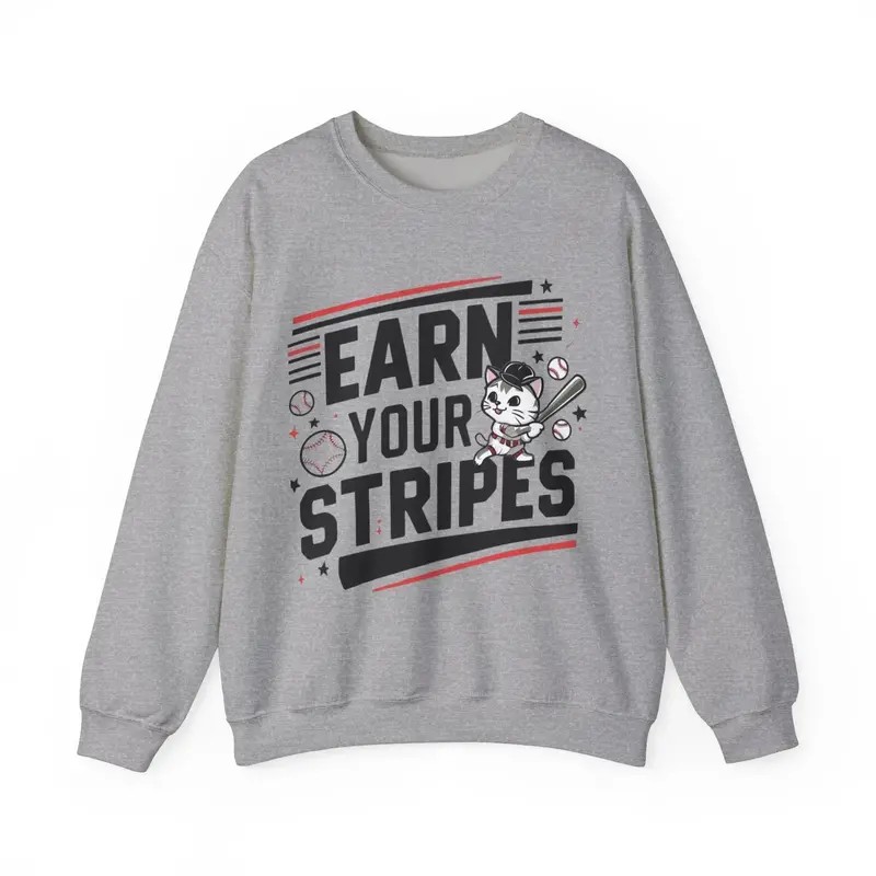 Earn Your Stripe Ultra Cotton Crewneck Sweatshirt 8