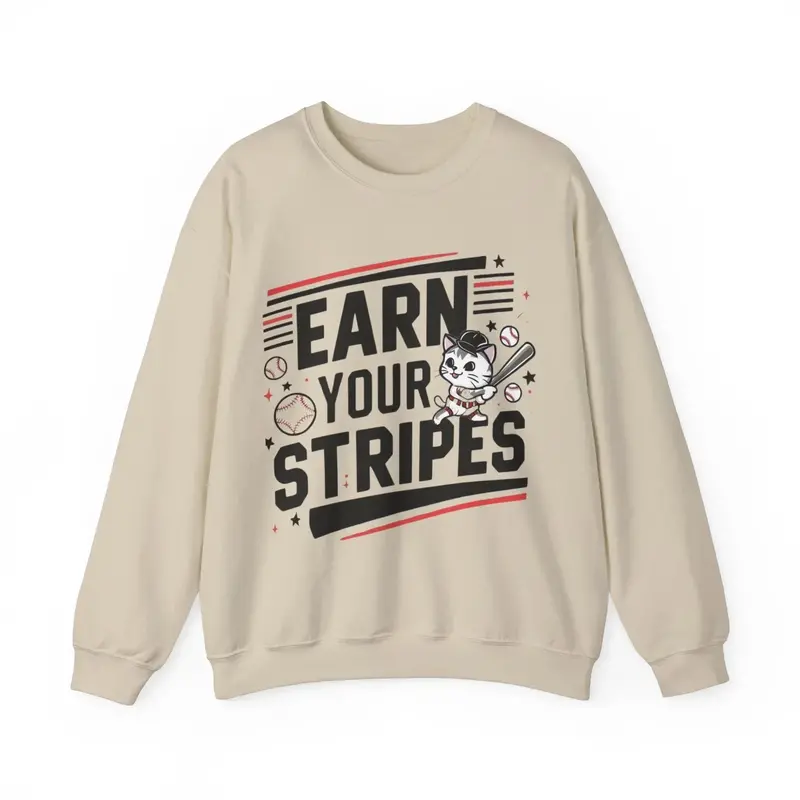 Earn Your Stripe Ultra Cotton Crewneck Sweatshirt 8