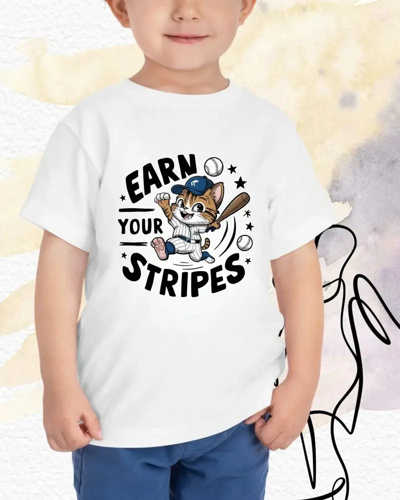 Earn Your Stripes Kid Cotton T-Shirt 4