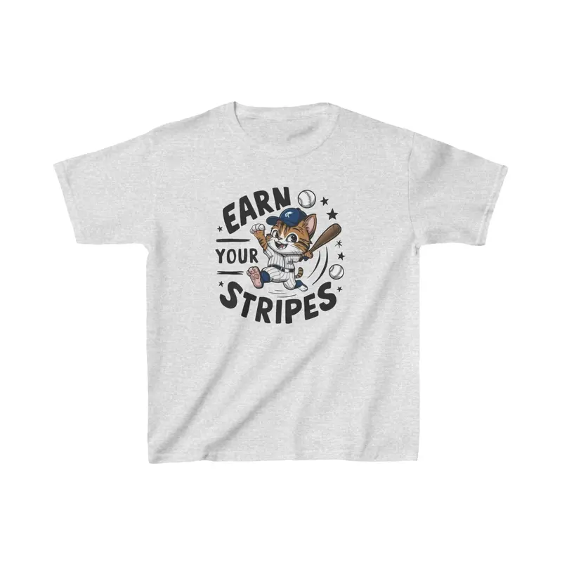 Earn Your Stripes Kid Cotton T-Shirt 8
