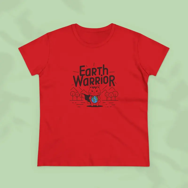 Earth Warrior Planet Women Cotton T-Shirt 15