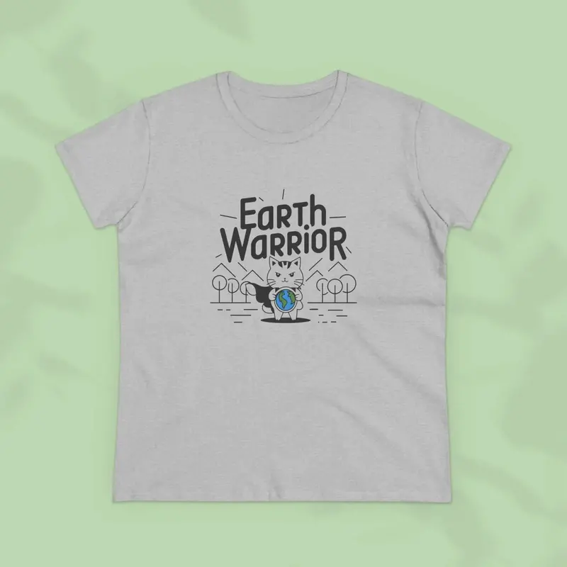 Earth Warrior Planet Women Cotton T-Shirt 17