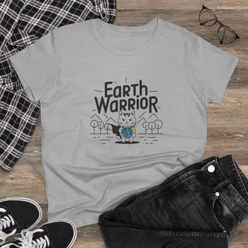 Earth Warrior Planet Women Cotton T-Shirt 5
