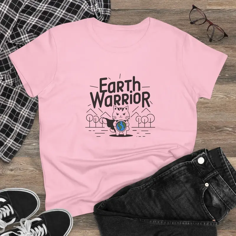 Earth Warrior Planet Women Cotton T-Shirt 6