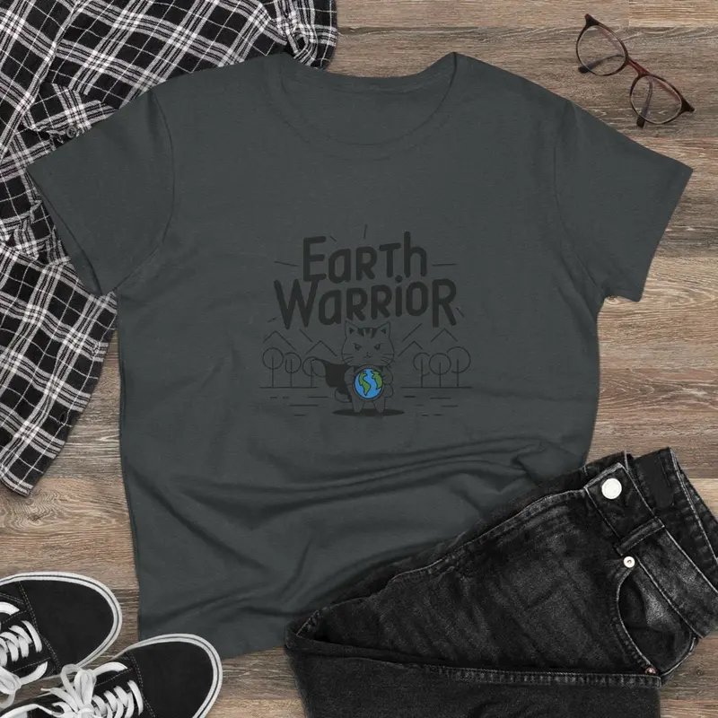 Earth Warrior Planet Women Cotton T-Shirt 7
