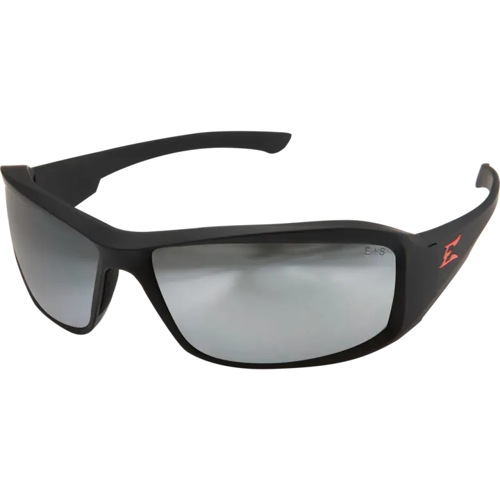 Edge Eyewear Brazeau Safety Glasses W/ Black Rubberized Frame 1