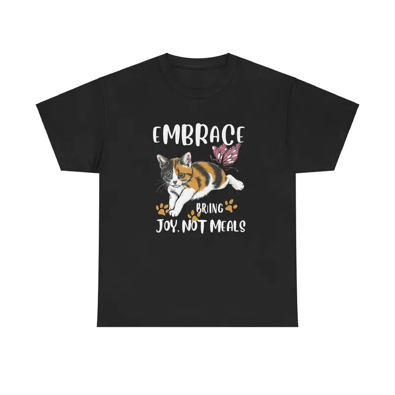 Embrace Bring Joy Not Food Cotton T-Shirt 5