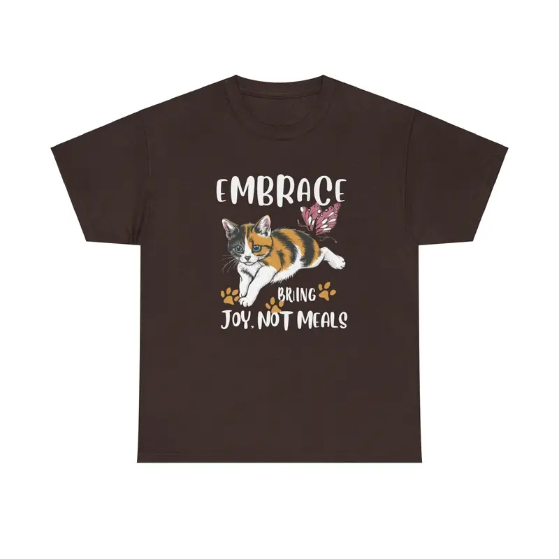 Embrace Bring Joy Not Food Cotton T-Shirt 6