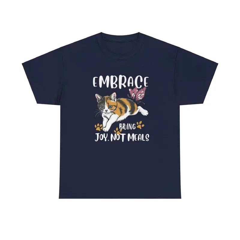 Embrace Bring Joy Not Food Cotton T-Shirt 8