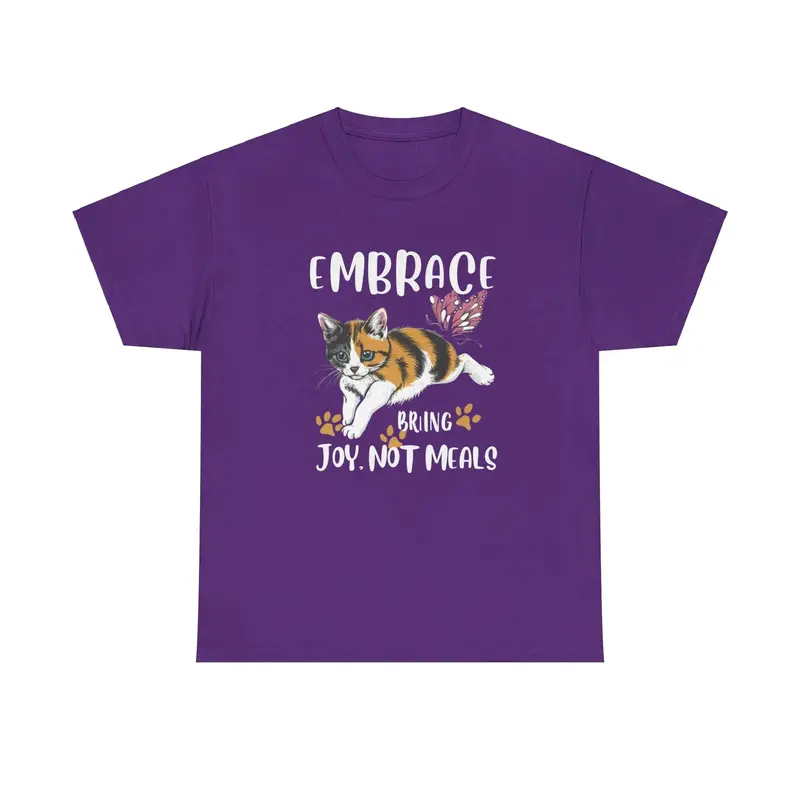 Embrace Bring Joy Not Food Cotton T-Shirt 9