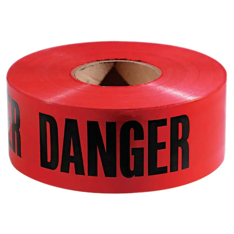 Empire Safety Barricade Tape, 3 In X 1,000 Ft, Danger, Red - 4 Mil 1