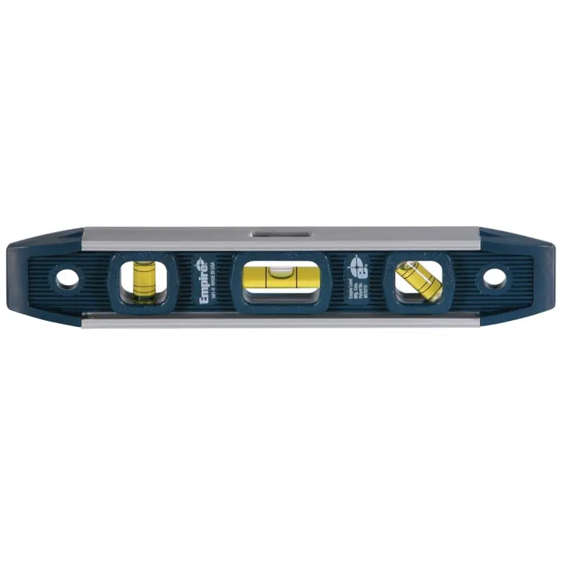 Empire Torpedo Level, Magnetic, 9 In L, 3 Vials, Aluminum #581-9 1