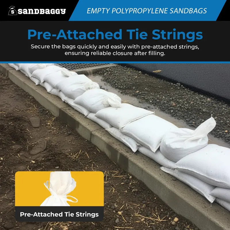 Empty Polypropylene Sandbags - 18" X 30" (Uv Resistant) 6