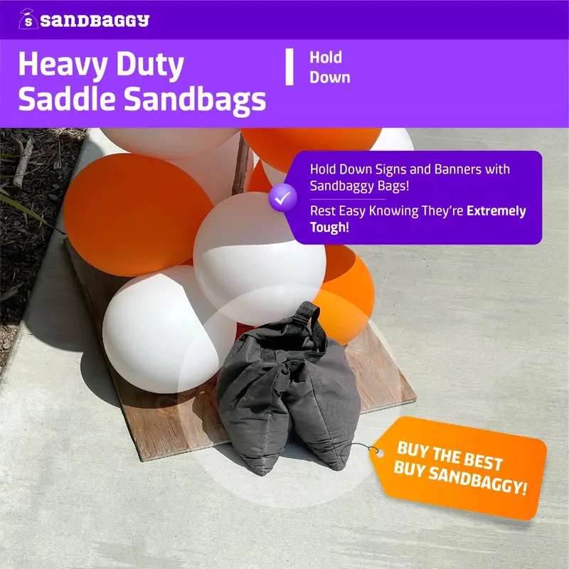 Empty Saddle Sandbags For Photography (25 Lb. Capacity) 10