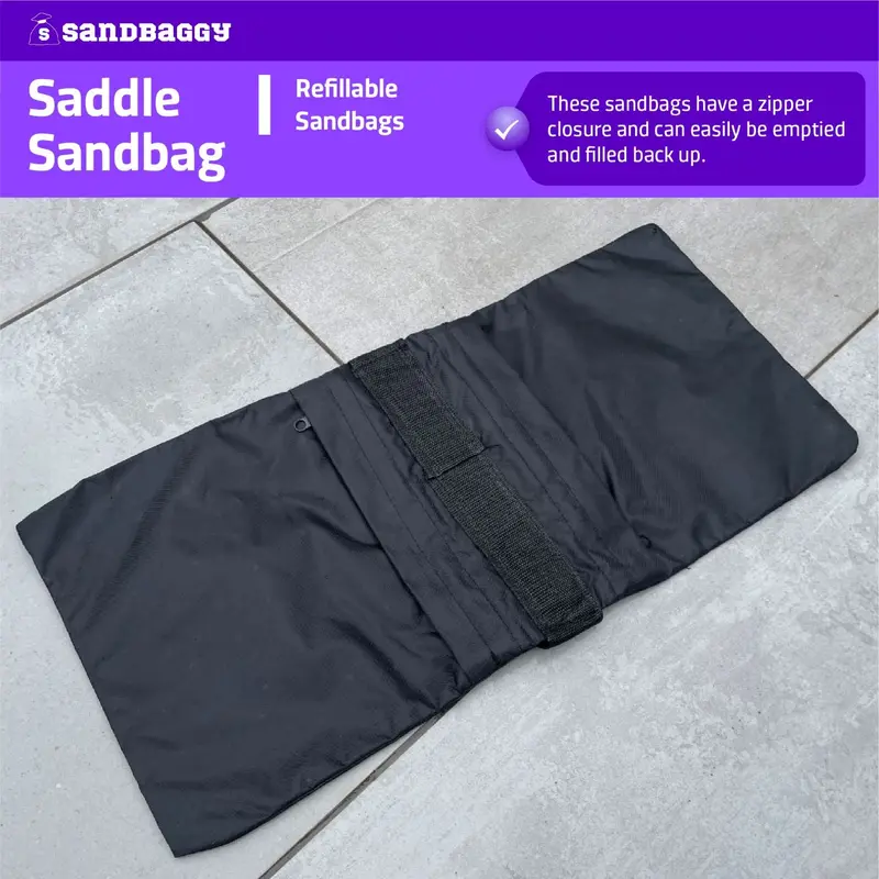 Empty Saddle Sandbags For Photography (25 Lb. Capacity) 5